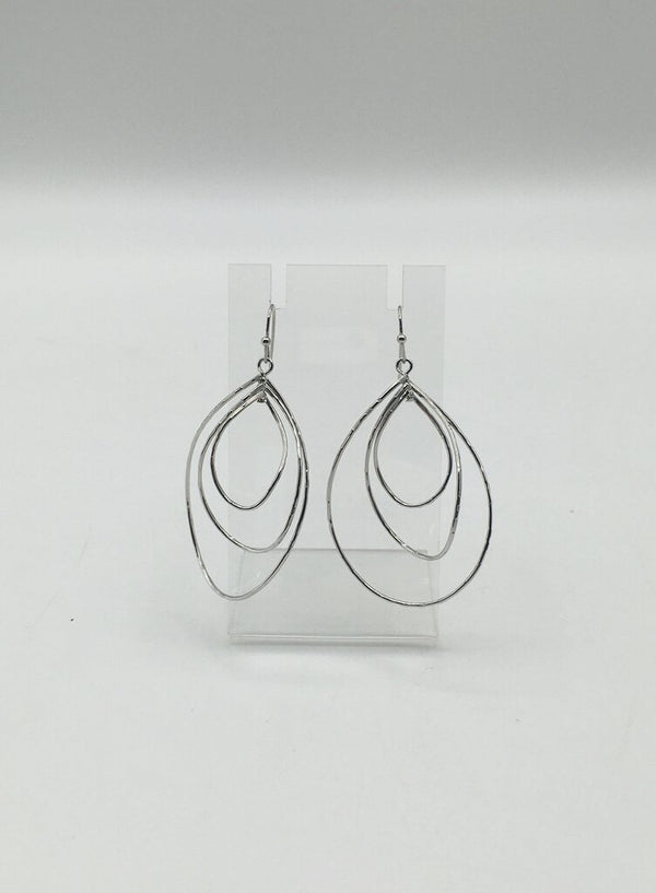 Swirled teardrop earrings