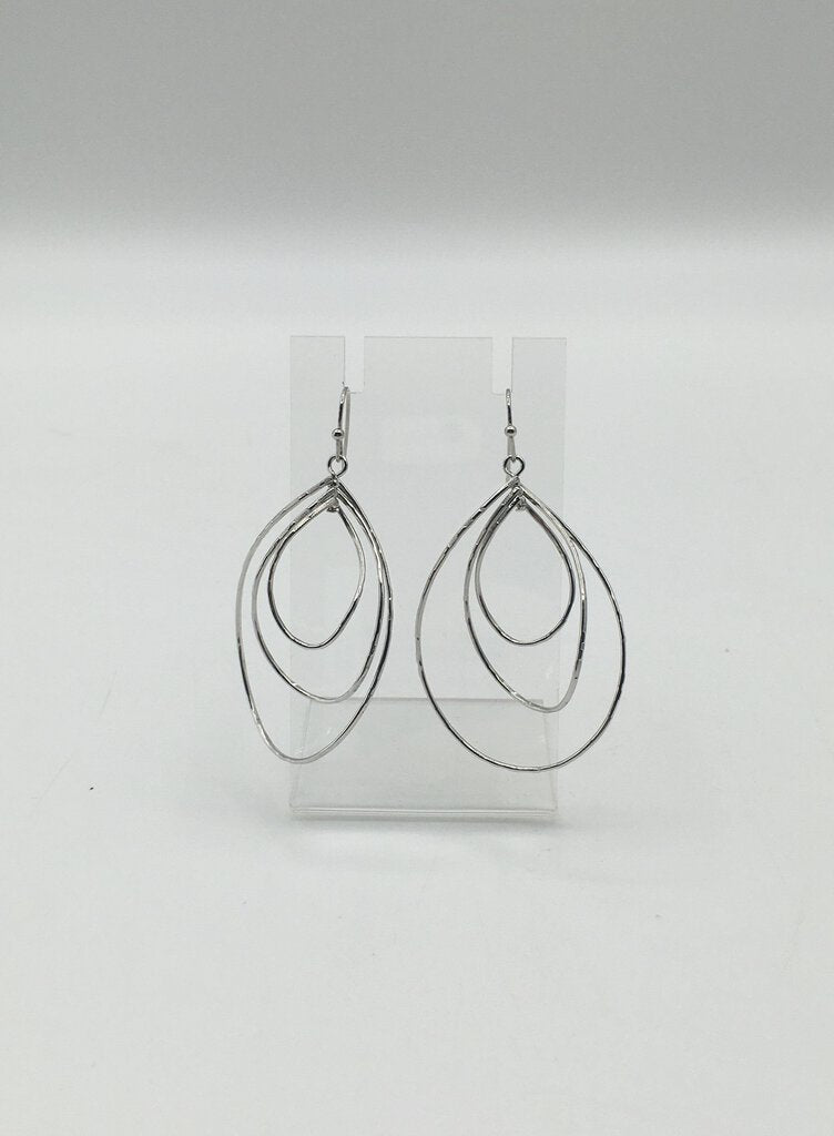 Swirled teardrop earrings