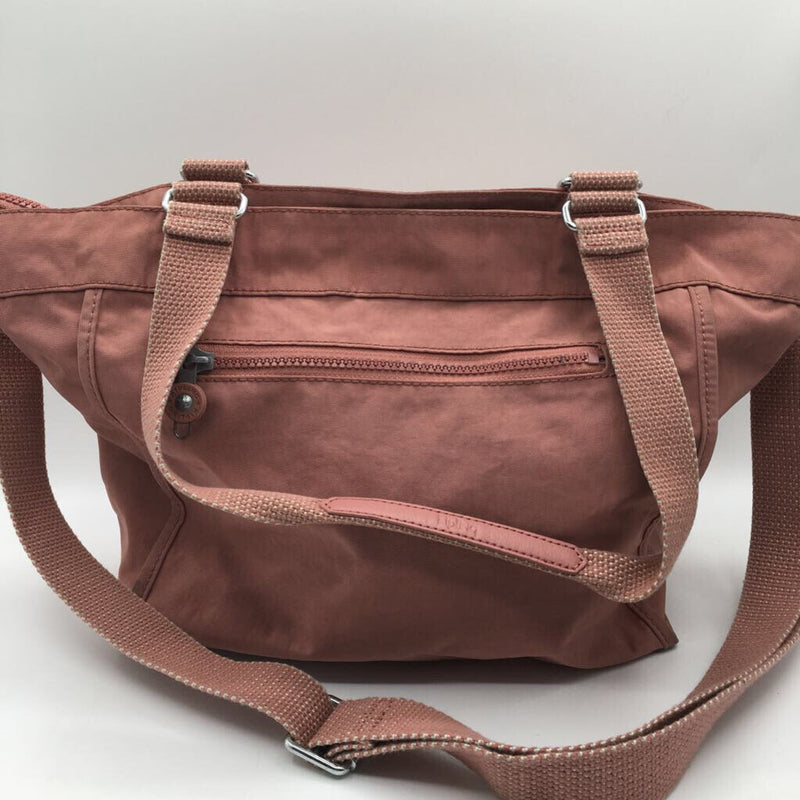 zip top shoulder bag w/ crossbody strap