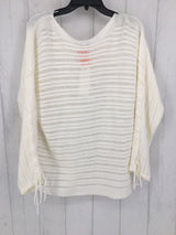 R54 M Lace up slv sweater