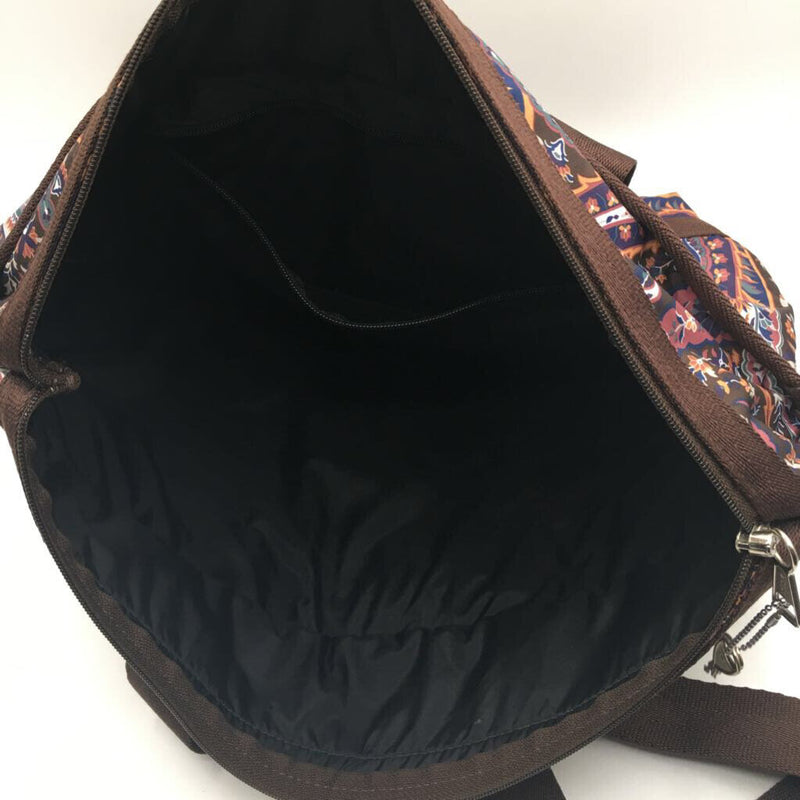 Paisley print nylon shoulder bag