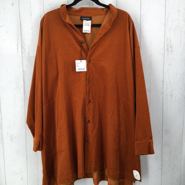 R770-2(Fine corduroy collarless shirt