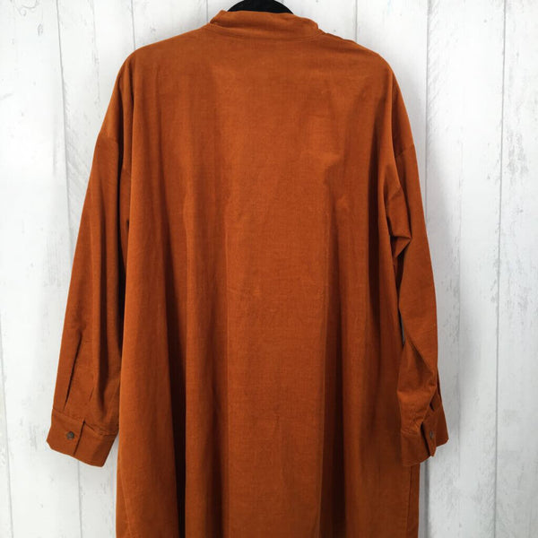 R770-2(Fine corduroy collarless shirt