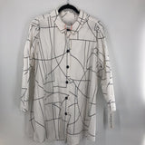 R330-3X Printed A-line collared shirt