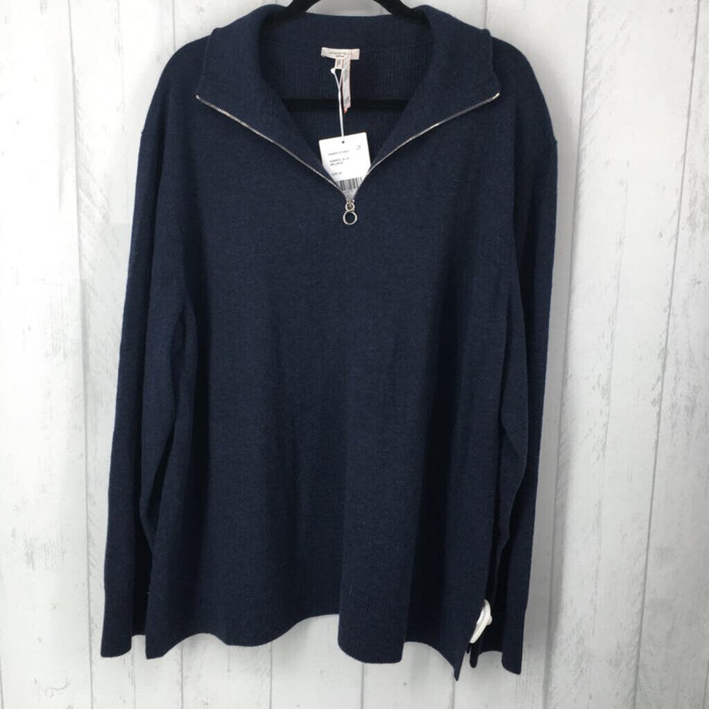 R798 3X Quarter zip pullover l/s