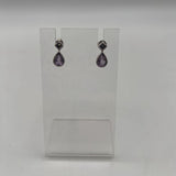 925 Purple stone necklace and earring set