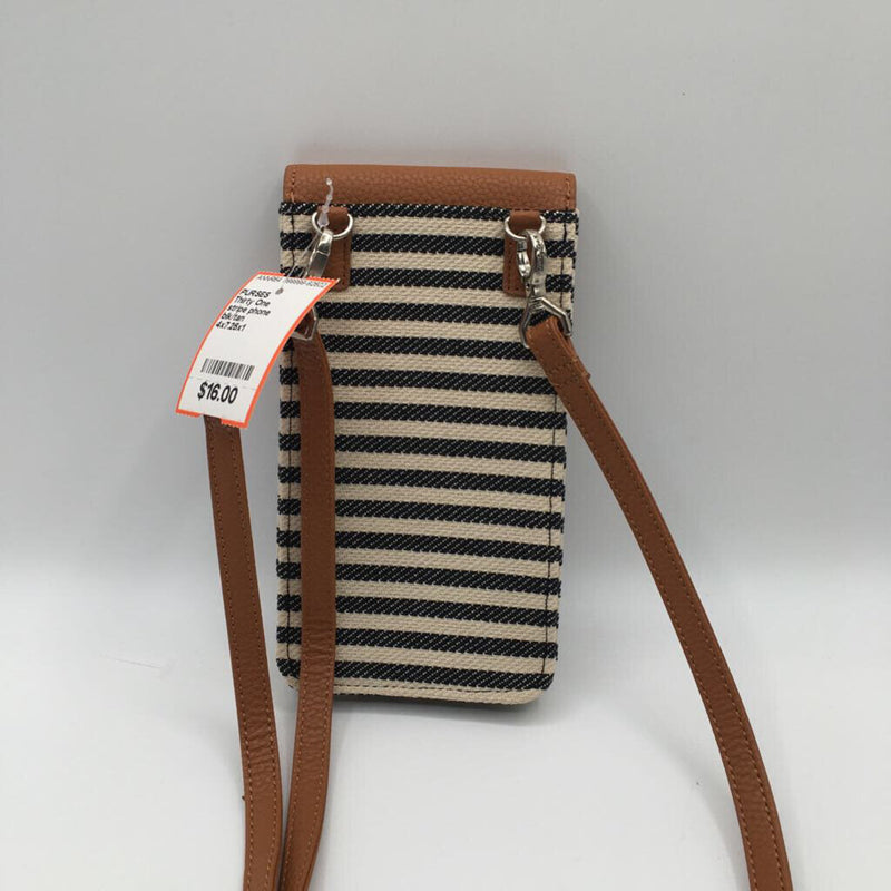 stripe phone crossbody