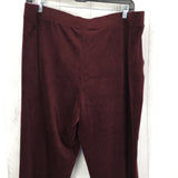 XL Velvet pull on pant