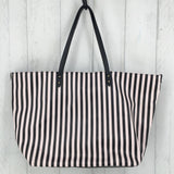 Lg striped tote bag