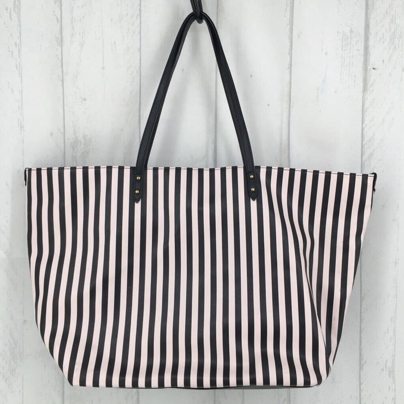 Lg striped tote bag