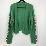 XXL Crochet open front cardigan