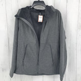 S Fleece lined hooded jacket