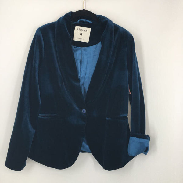 M Velvet single button blazer