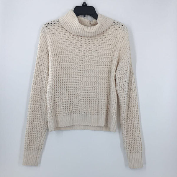 M Cowl-neck chunky knit sweater