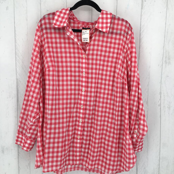 2x l/s check button shirt