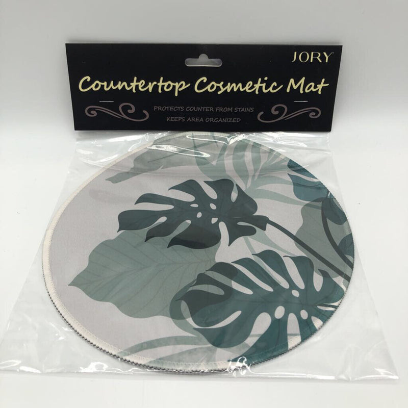 Countertop cosmetic mat-leaf