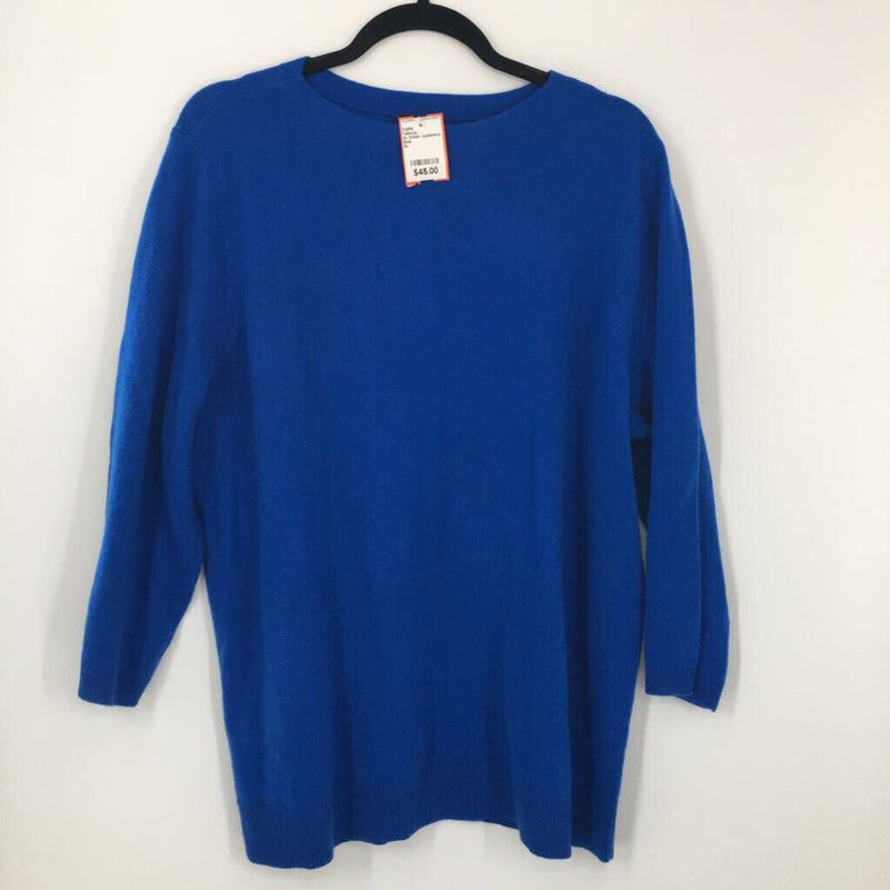 2x 3/4slv cashmere sweater