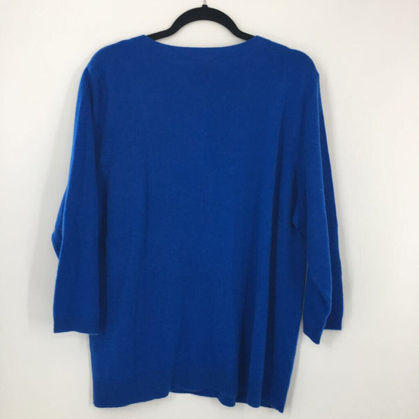 2x 3/4slv cashmere sweater