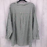 3x l/s stripe button shirt