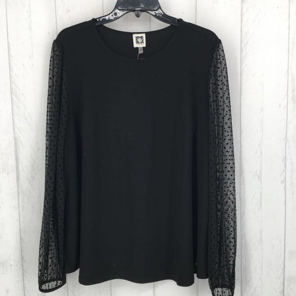 XL Lace slv top l/s