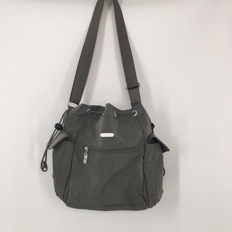 Nylon cinched top crossbody