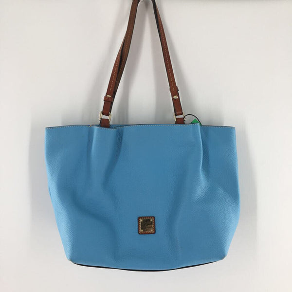 pebbled dual strap tote