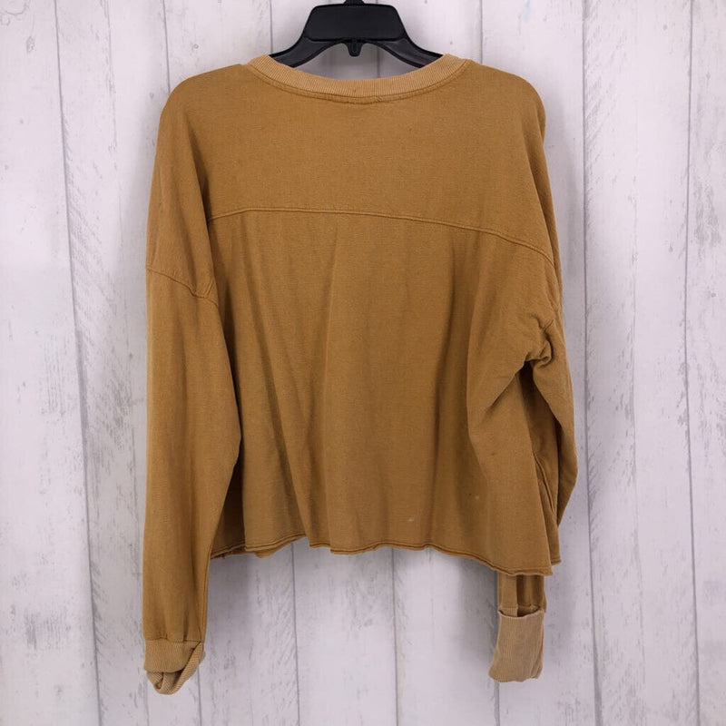 XXL 1/2 button down l/s top