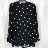 XL Polka-dot A-line tunic l/s