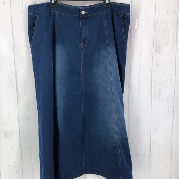 22w Flare denim skirt