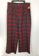 3X Plaid wide leg pNT