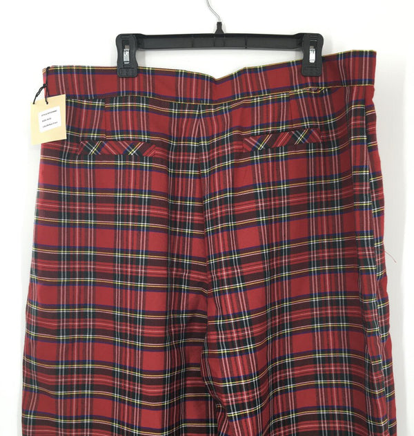 3X Plaid wide leg pNT