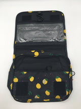 Lemon print travel bag