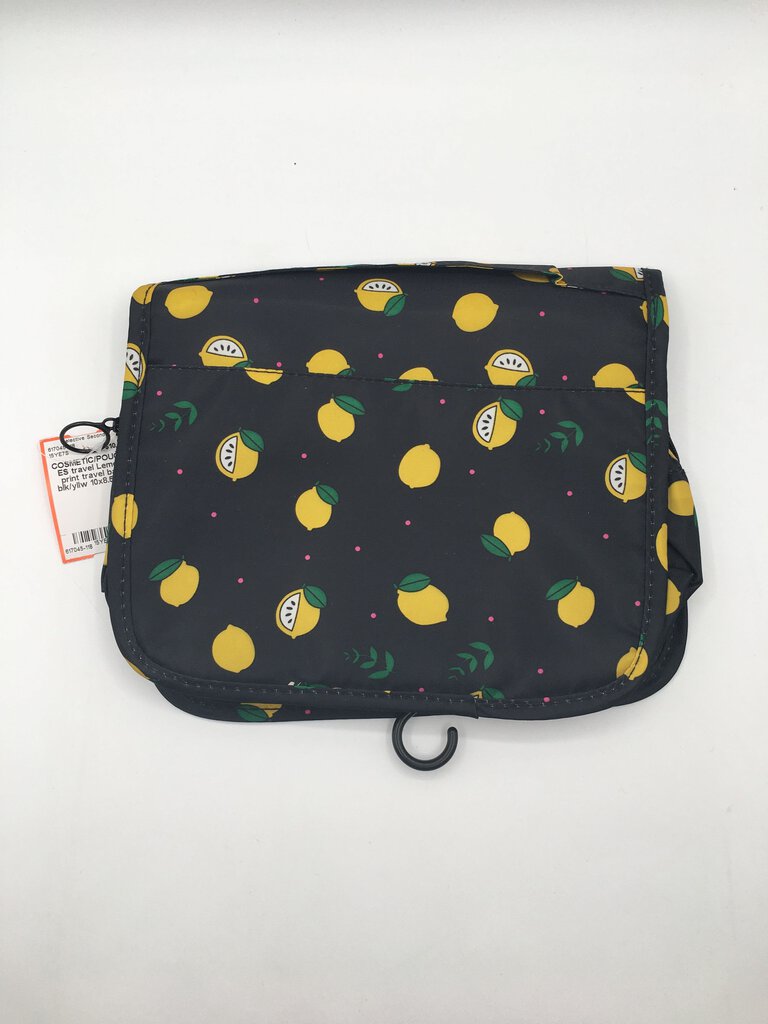 Lemon print travel bag