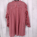 3X Plaid button down l/s top