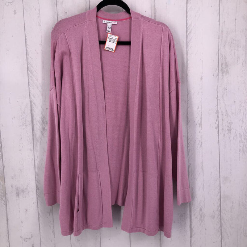 3X Open front cardigan l/s