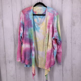 3X 2Pc Tie-dye tank & cardigan set