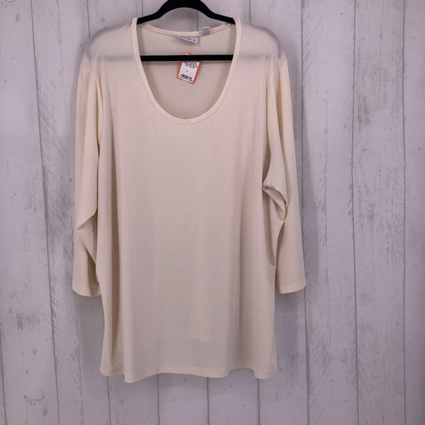 3X Scoop neck 3/4 slv tunic