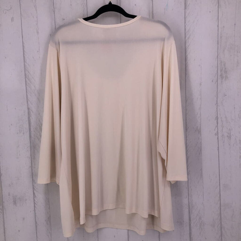 3X Scoop neck 3/4 slv tunic