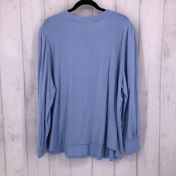 3X Round neck l/s top