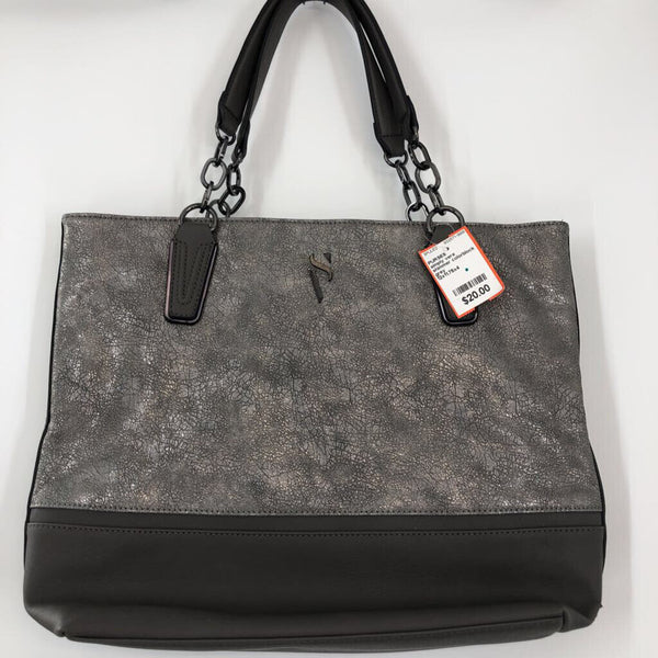 shimmer colorblock tote