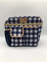 Fit+Fresh check lunch bag blue