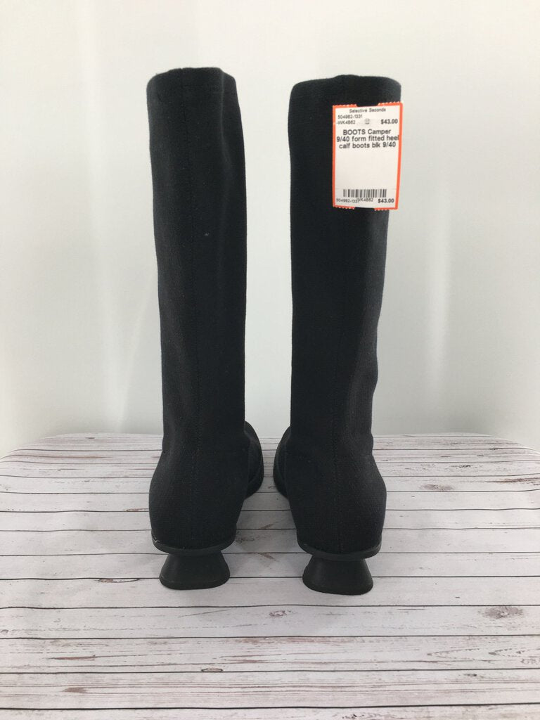 9/40 form fitted heel calf boots