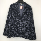 L Printed single button blazer