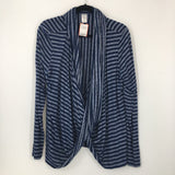 L/XL Striped crossover l/s top