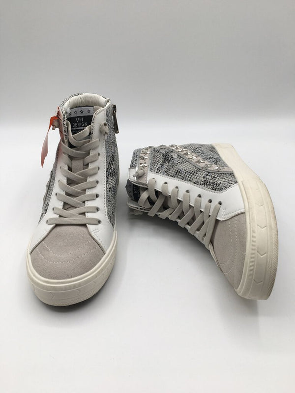 6.5 star studded wedge sneakers