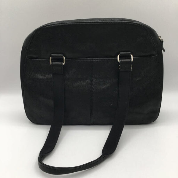 leather double strap handbag