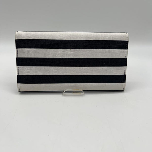 stripe tri-fold wallet