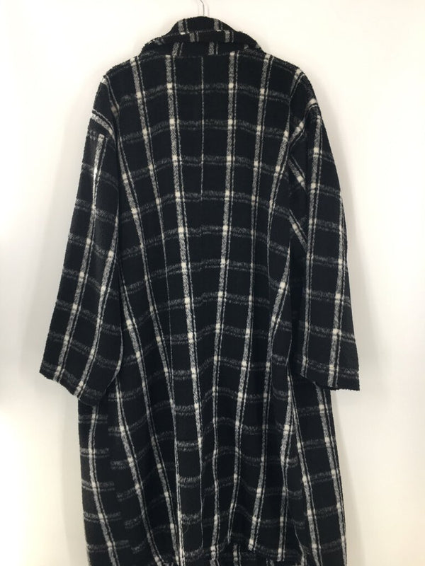 2X Plaid long coat