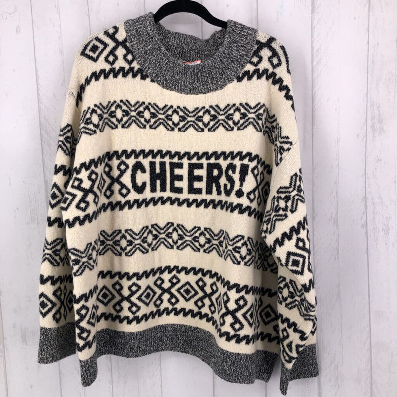 3X "cheers" sweater