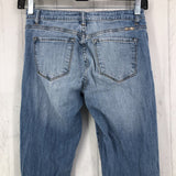 9/28 Distressed straight leg jean